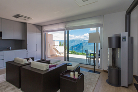 Blick durch das Panoramafenster