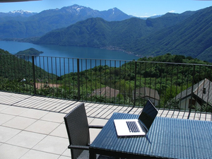 Hi-Speed-Wlan auch auf der Terrasse der Ferienwohnung