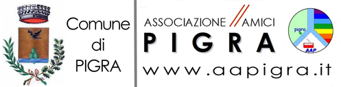 Wappen der Gemeinde Pigra und Logo der Ass. Amici di Pigra