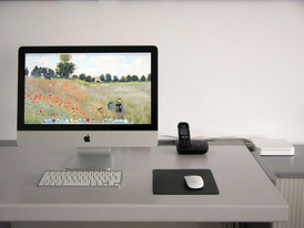 IT-Terminal in der Ferienwohnung Loft am Comer See Italien