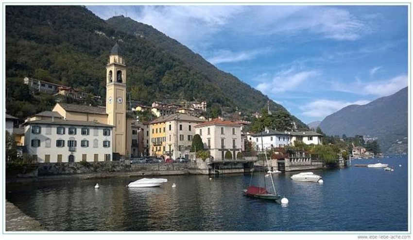 Die Promenade von Laglio am Comer See Italien 