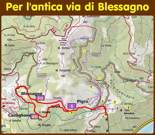 Rundwanderung Pigra-Blessagno-Pigra