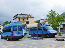 Der Busbahnhof in San Fedele
