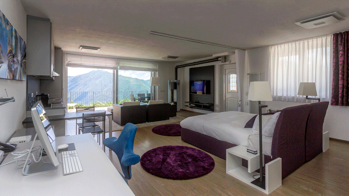 Innenansicht der Ferienwohnung am Comer See Italien